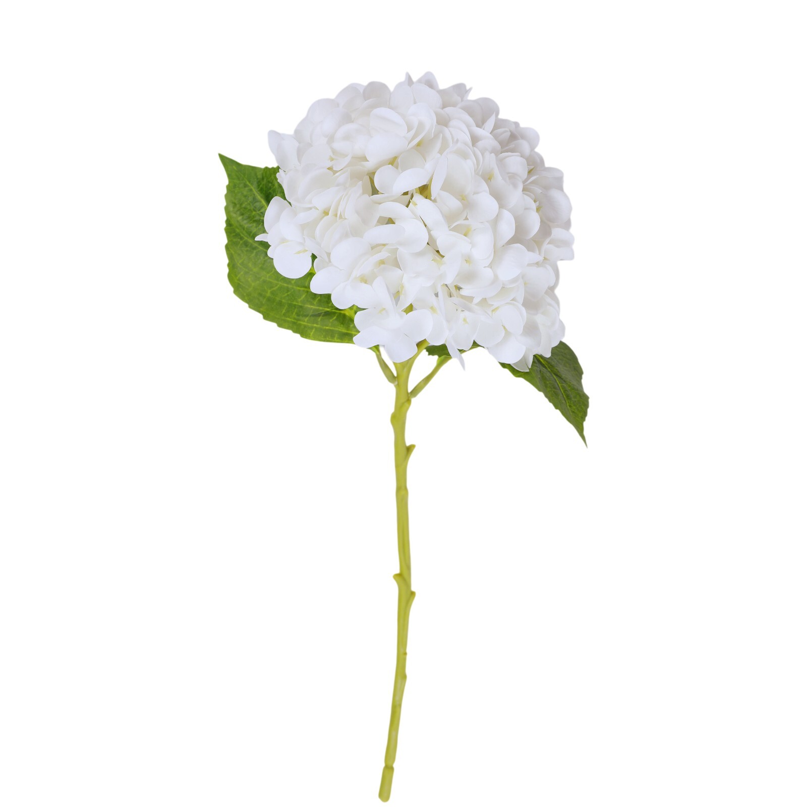 3Pcs Artificial Hydrangea Moisturized Long Stem Fully Blooming Flowers Home Deco