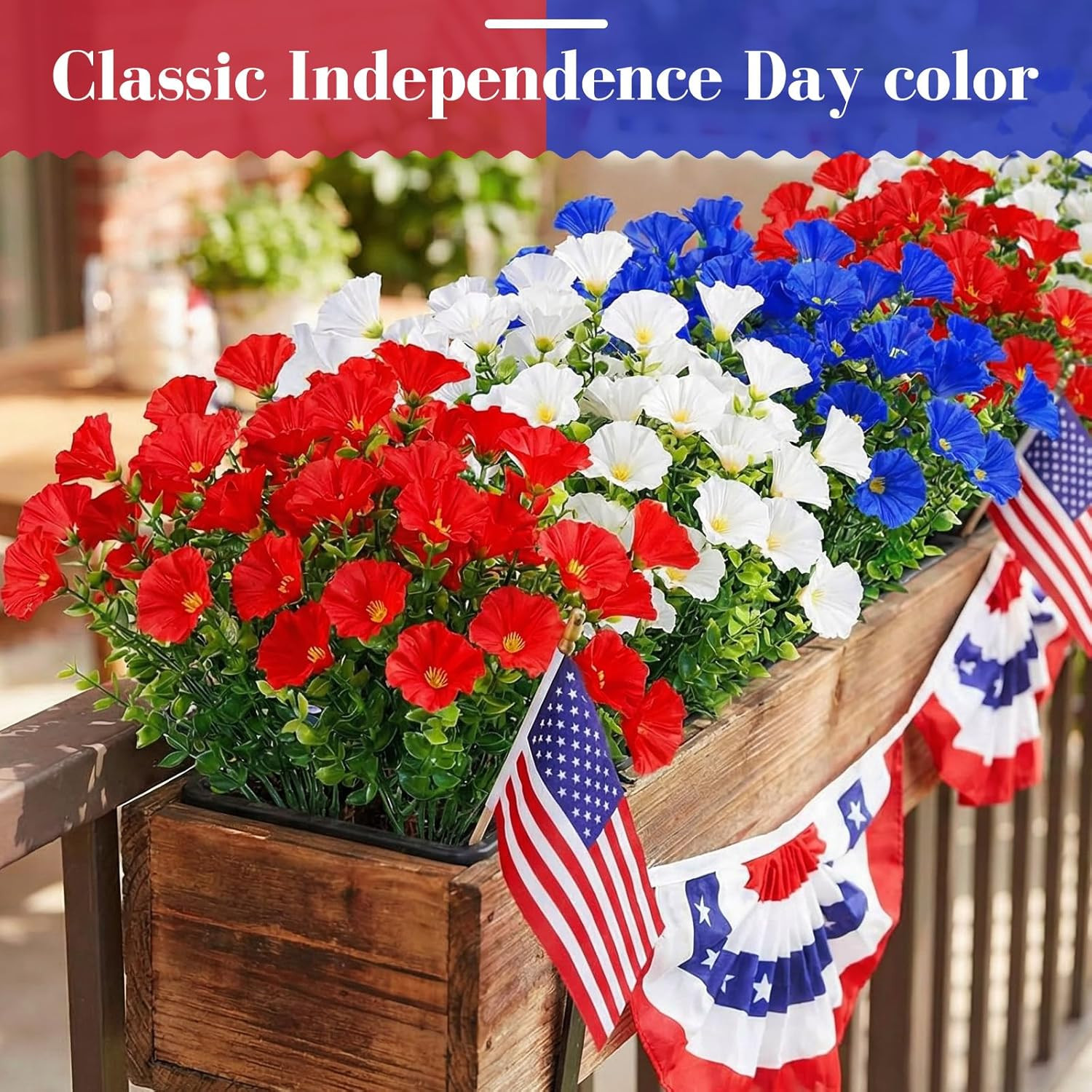 12 Pcs UV Resistant Fall Silk Petunias for Home Decor & Wedding Arrangements