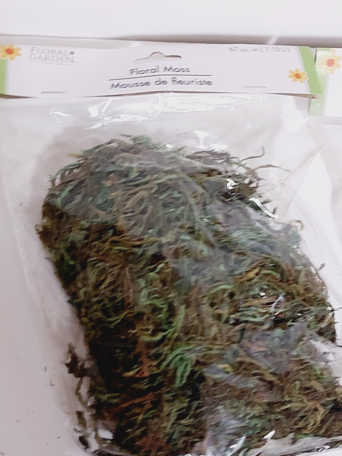 Lot of 2 Floral Garden Floral Moss 1.10 L Flower Arrangements Dioramas Village