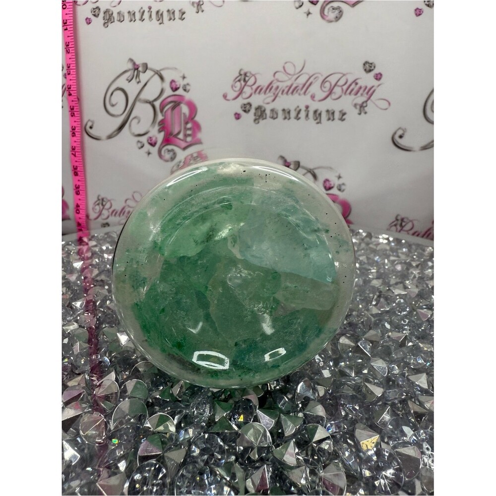 Ashland decorative filler sea Green and Clear Decorative Glass Nuggets Jar