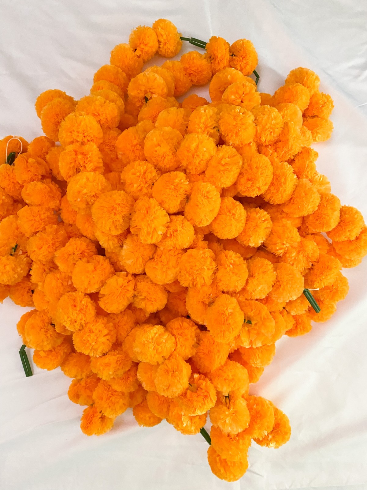 Marigold Garland, Dia De Los Muertos, Day of the Dead Altar (pack of 10)