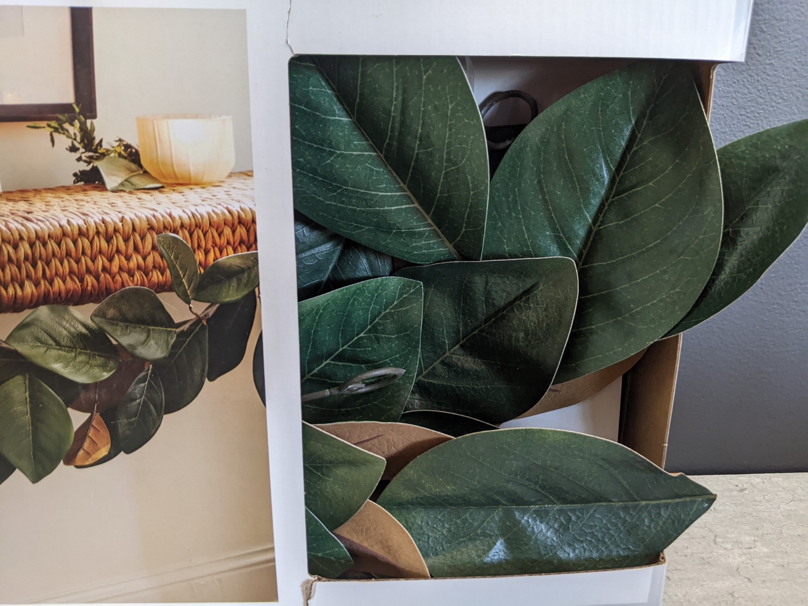 Threshold Studio Faux Garland MAGNOIA LEAF 6 Feet Decor Target NEW IN BOX