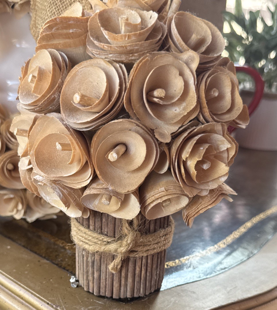 Beautiful Wood Rose Bouquet, Floral Decor
