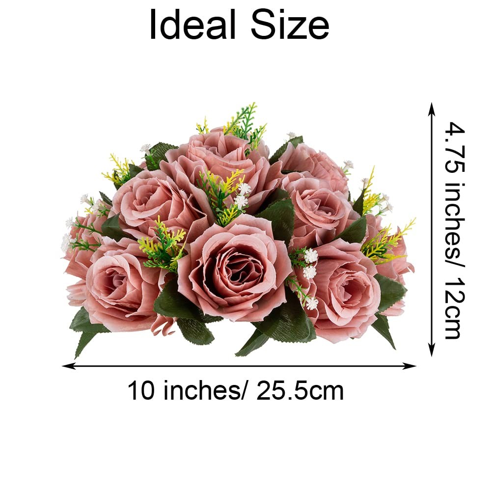 Dusty Rose Flower Balls Centerpieces Wedding Table Decorations 2 PCS