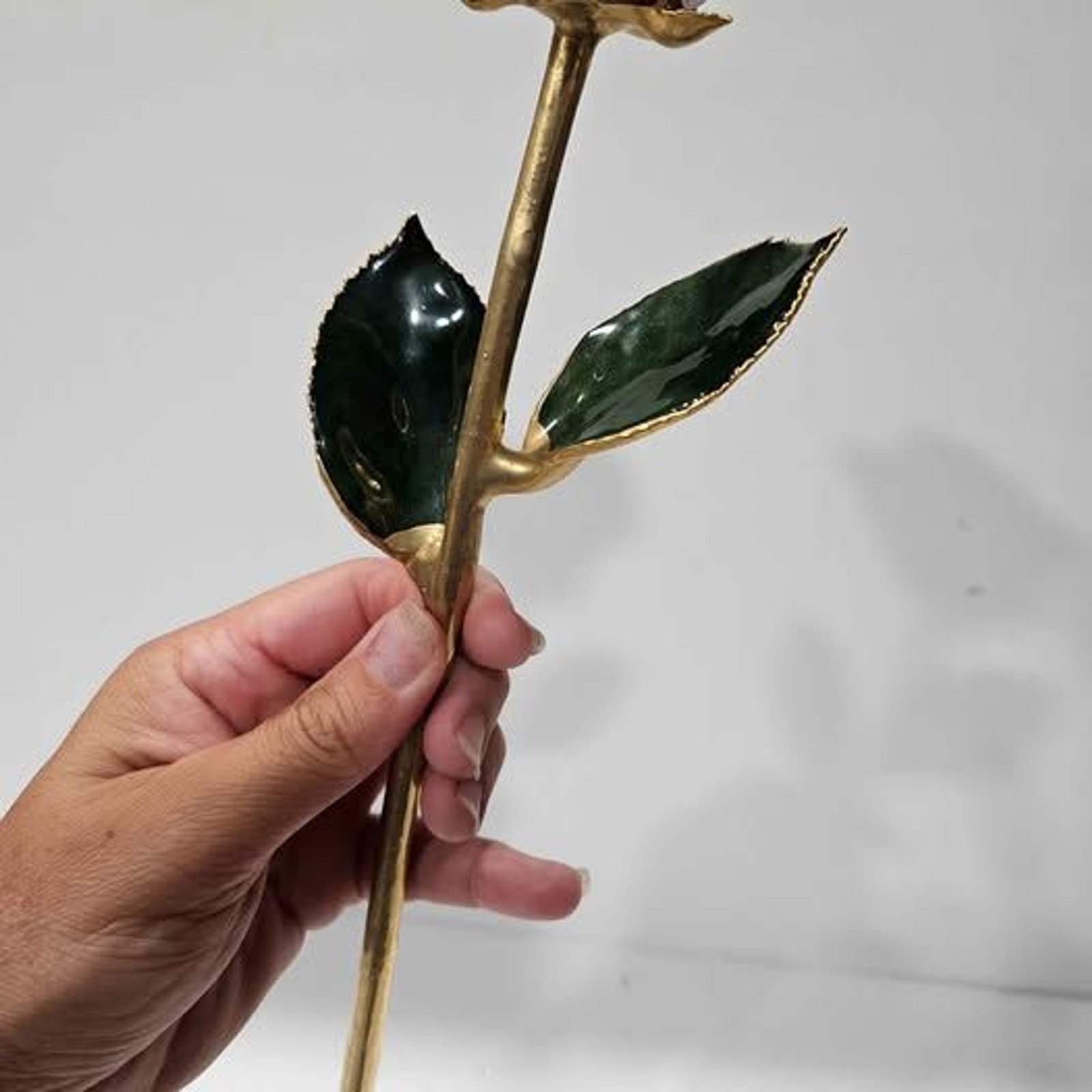 Gold Plated Red Rose
