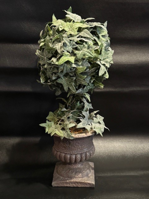 Artificial Ivy Topiary Plant in Urn Planter 16” Table Décor