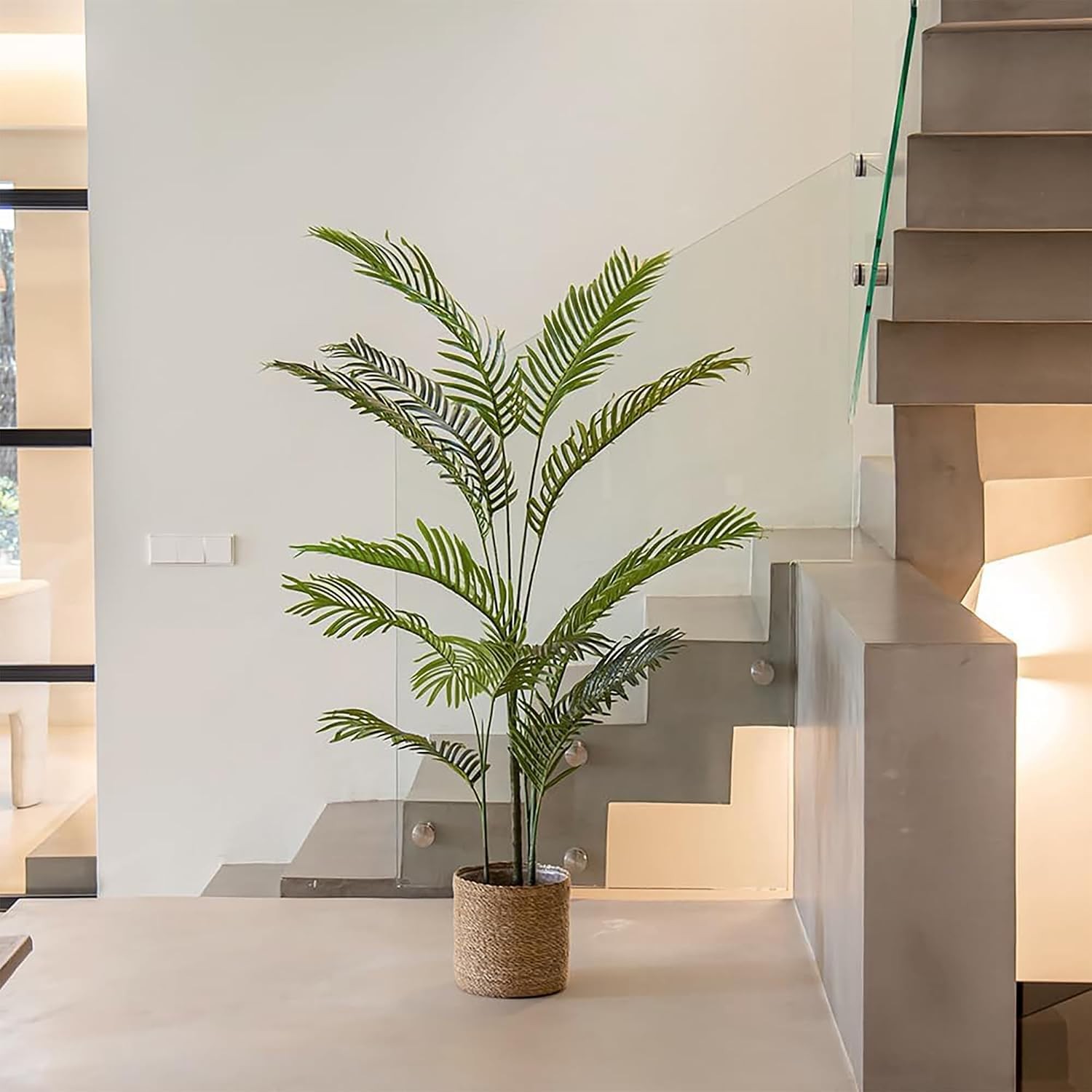 5ft 11in Artificial Palm Tree Plant for House, Apartment or Office – Realistic