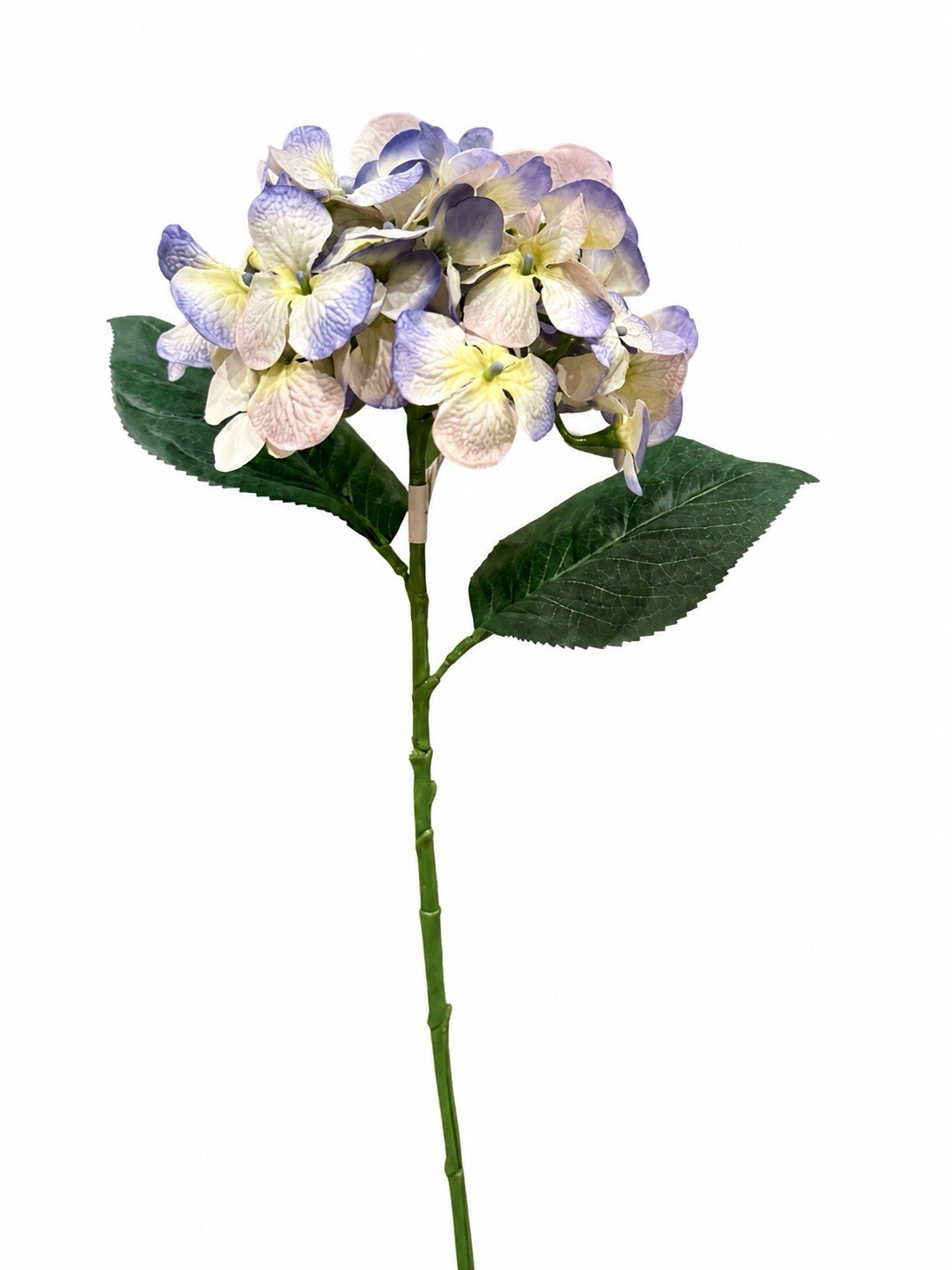 Ashland 24” Faux Blue & Ivory Hydrangea Stem – Realistic Artificial Floral Pick