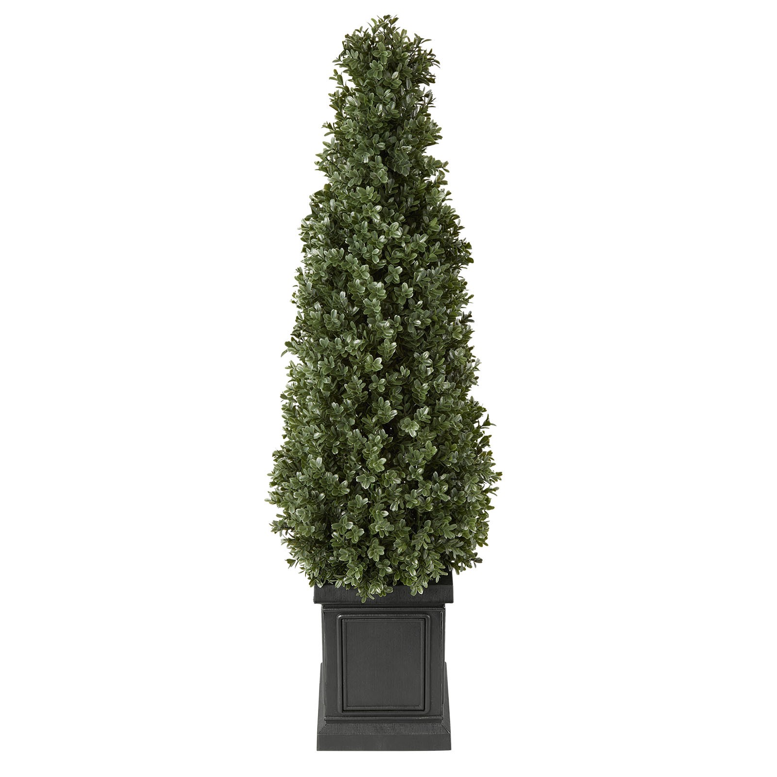 Uimoso Artificial Boxwood Topiary 3.3 Ft Set of 2 with Durable Pot Greenery PE