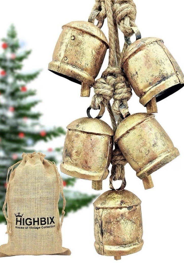 Home Decor Rustic 5 Pc Cow Bells
