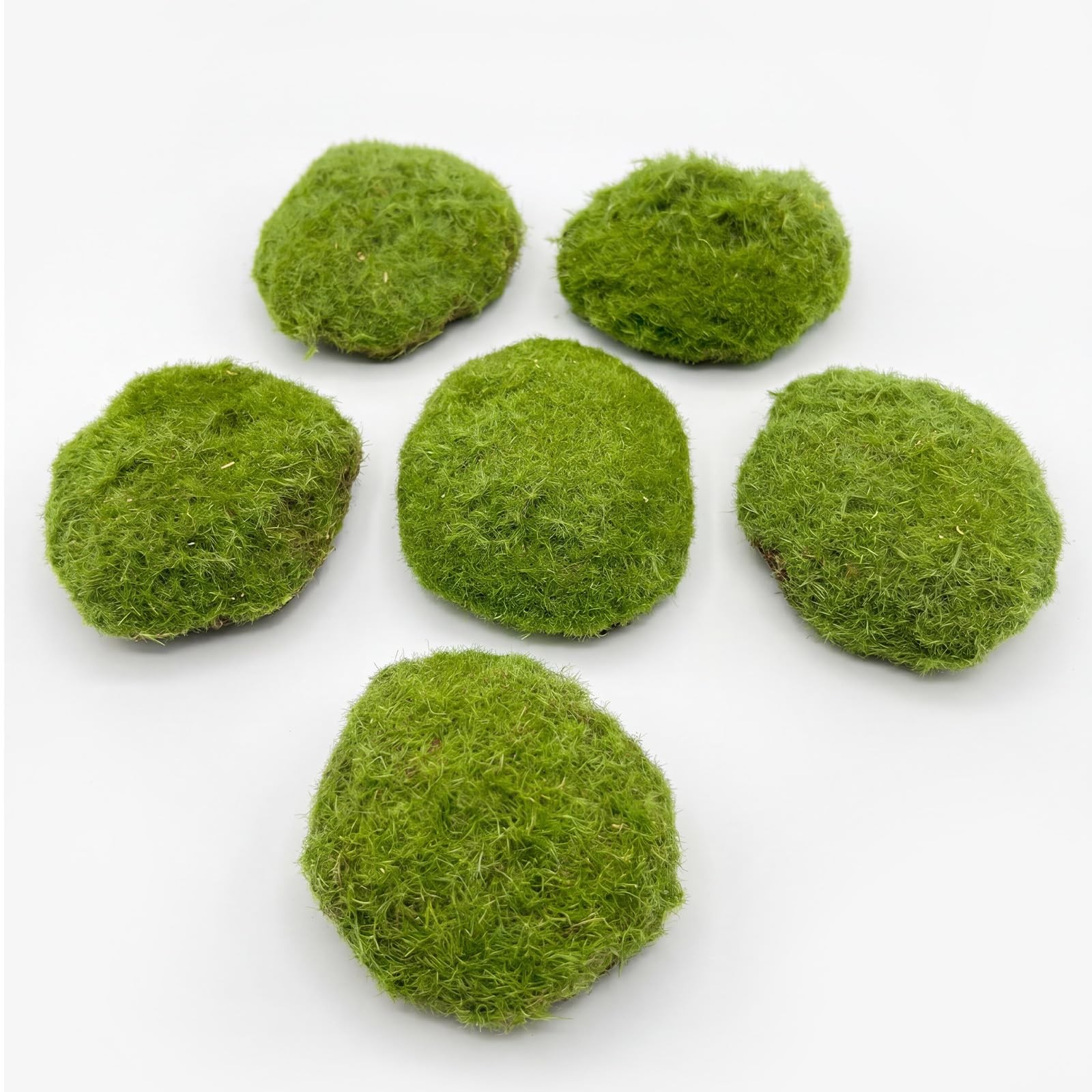 6 PCS Artificial Moss Blocks Decorative Stones For Garden Tank Decoration