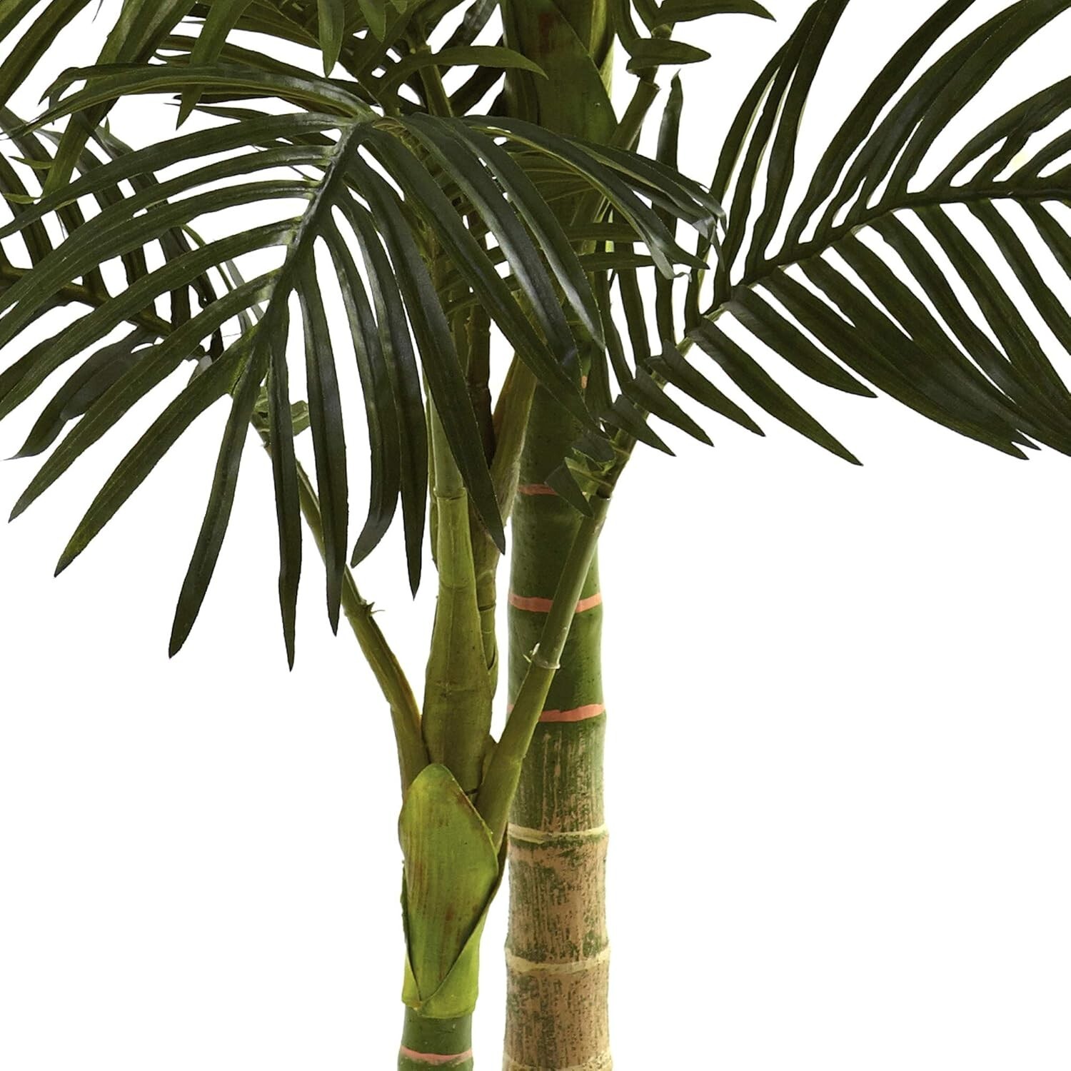 5ft Golden Cane Palm Artificial Tree – Lifelike Green Tropical Decor