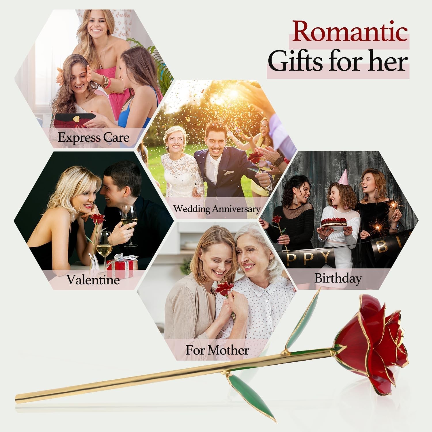 24K Plated Gold Dipped Real Rose with Stand – Forever Gift for Her