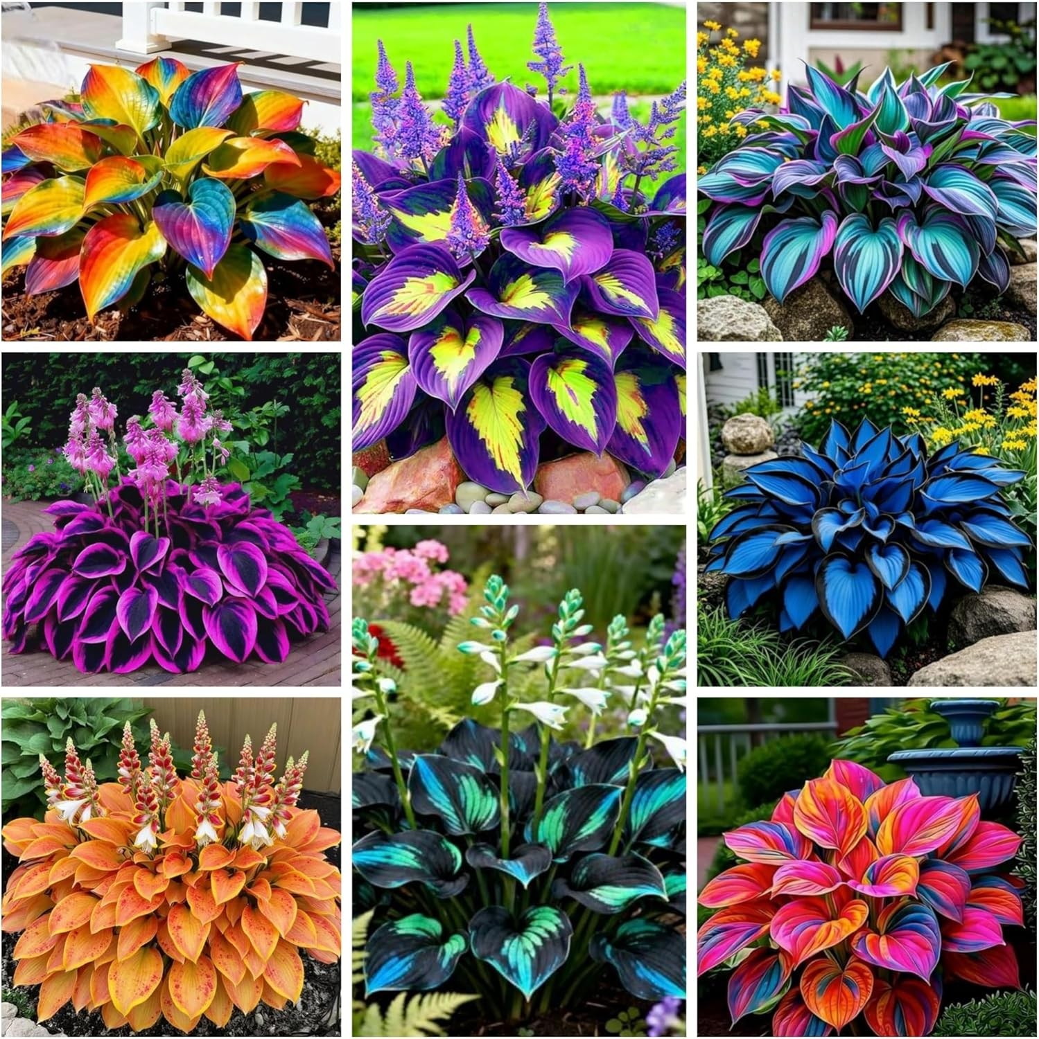 280+ Hosta Seeds for Planting Perennial Heart-Shaped Bare Roots –