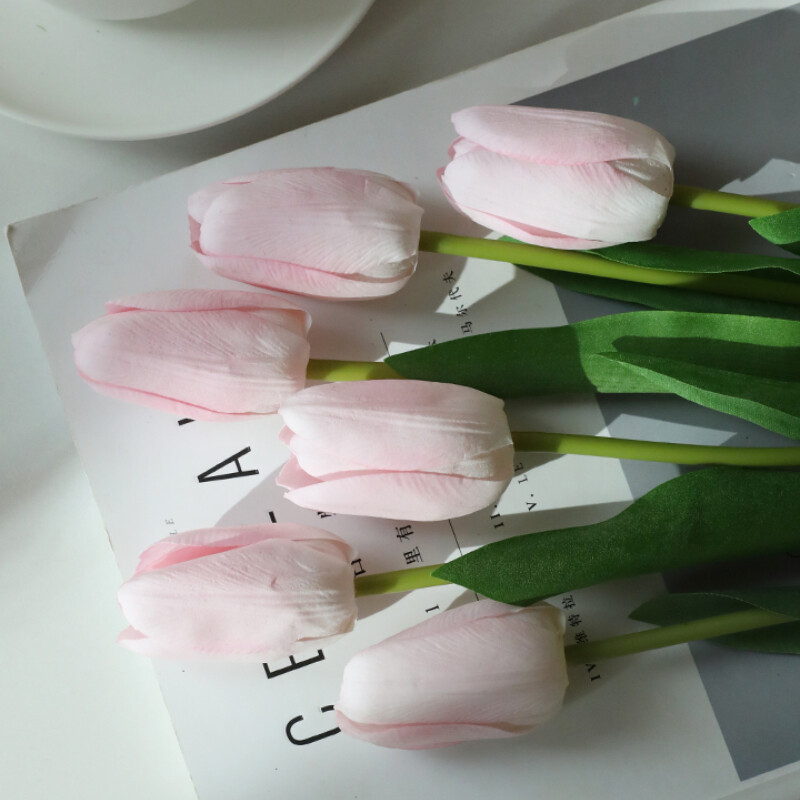 6/12pcs Tulip Artificial Flowers DIY False flowers Ornaments Flower Arrangement