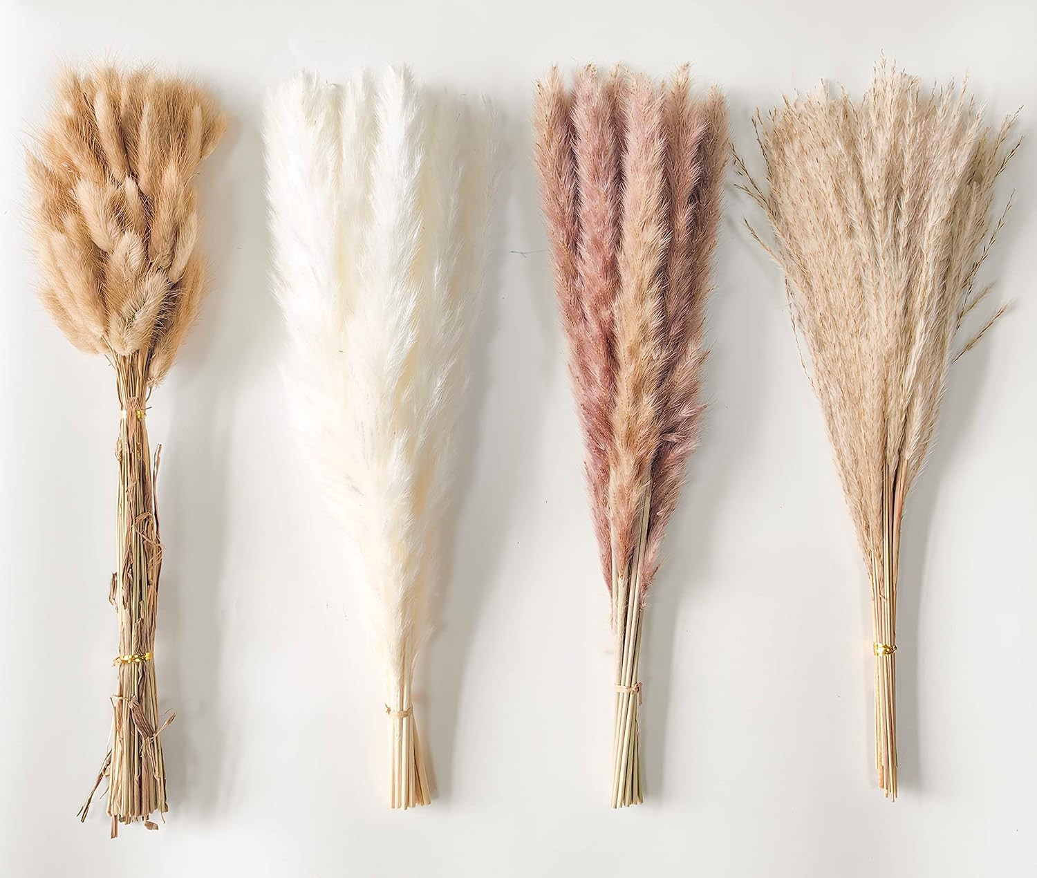 Dried Pampas Grass Decor 110 PCS Dried Plants,Dried Flowers Natural Pompas Fl…
