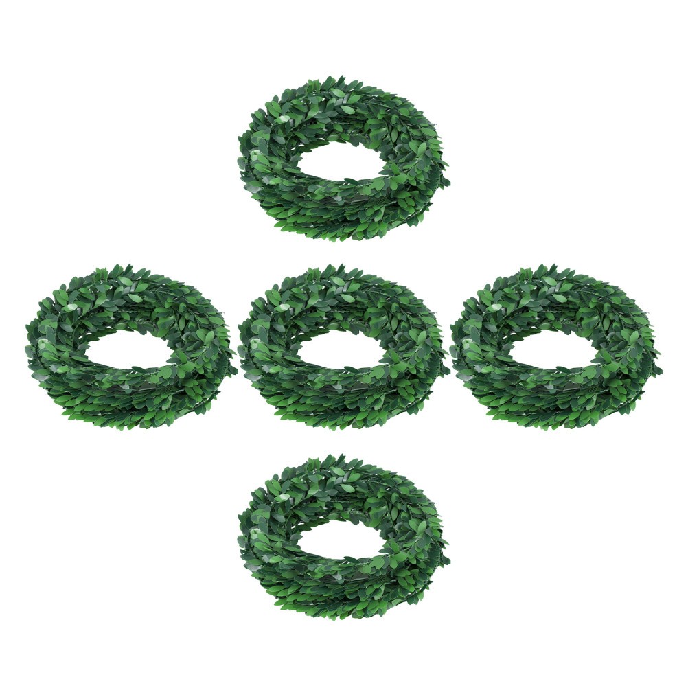 5Pcs Flexible Artificial Green Vine Garland for Party Wedding Ceiling Decor
