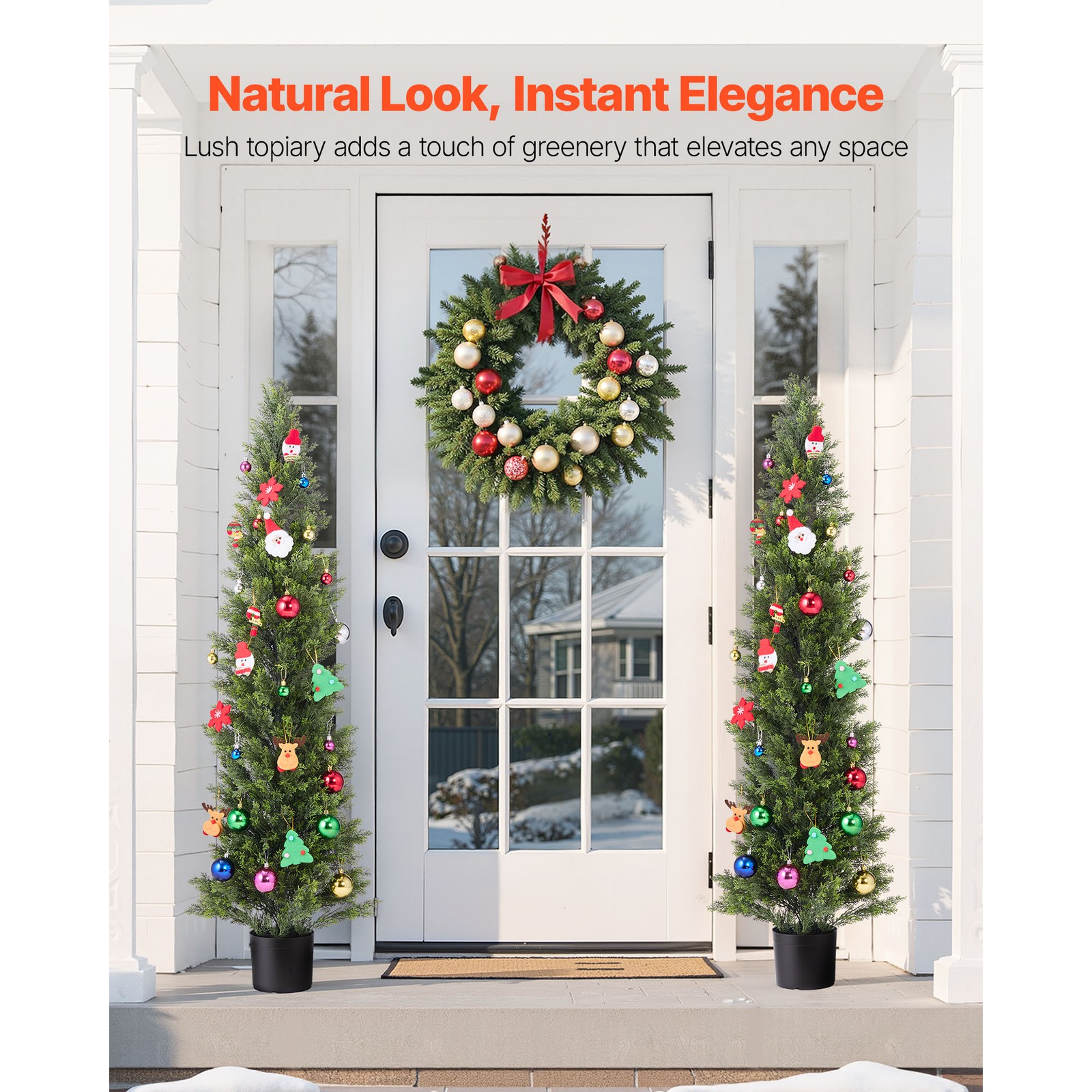 Uimoso 60-Inch Artificial Cedar Tree for Patio and Backyard Decoration