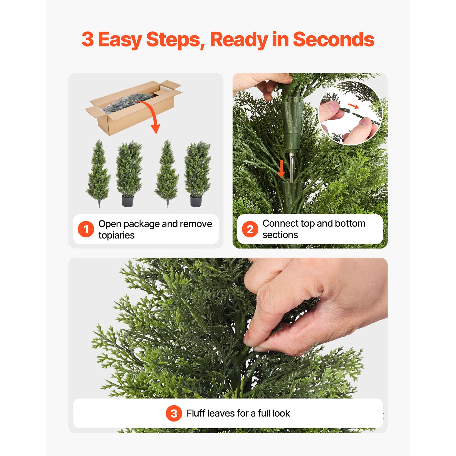 Uimoso 60-Inch Artificial Cedar Tree for Patio and Backyard Decoration