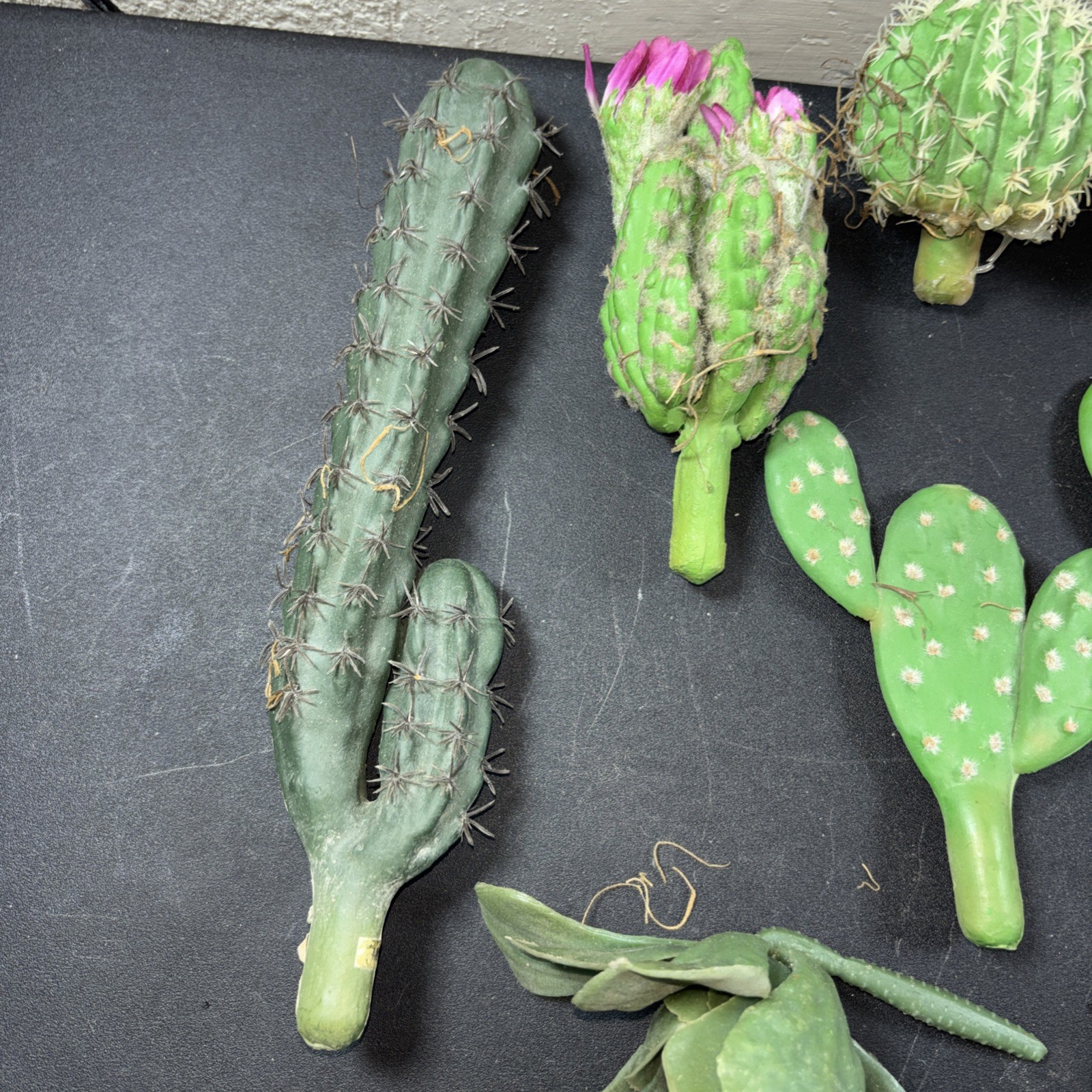 10 Faux Cactus Fake Saguaro Southwestern Plastic Succulent Decor B