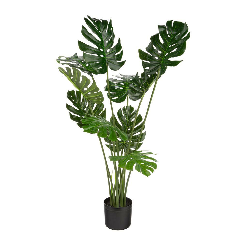 Naturae Decor 47 in. Monstera Artificial Indoor/Outdoor Plant
