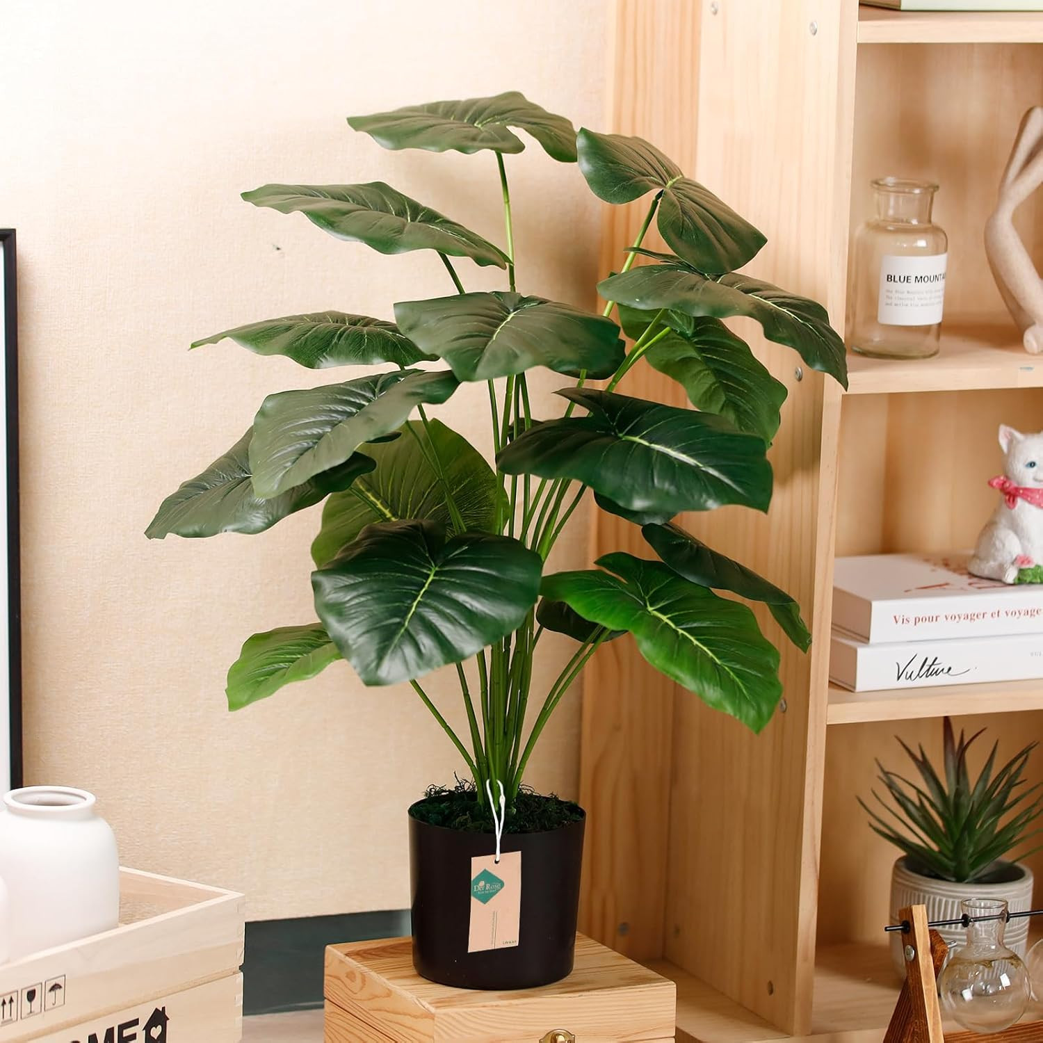 28” Fake Plants Large Artificial Tropical Faux Plants Indoor Tall for Room Home