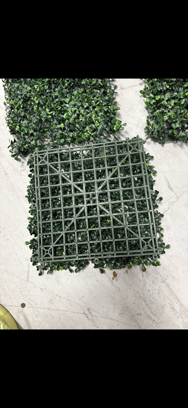 3 pcs 12″x12″ Artificial Boxwood Mat Wall Hedge Decor Privacy Fence Panel Grass