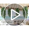 4 Pcs Artificial Hanging Plants 30 Inch UV Resistant Faux Vines for Indoor Decor