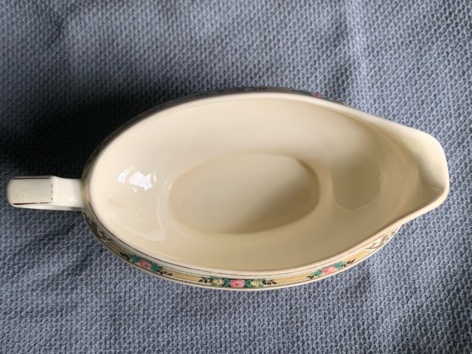 Mount Clemens Gravy Boat MTC2 1932 USA Antique Unique Floral Dish? Crafts