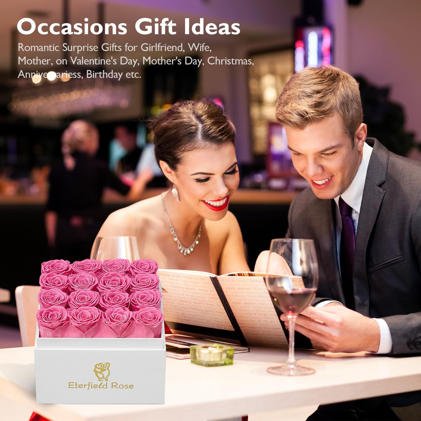 Forever Flowers Preserved Flowers for Delivery Real Roses That Last Over a Ye…