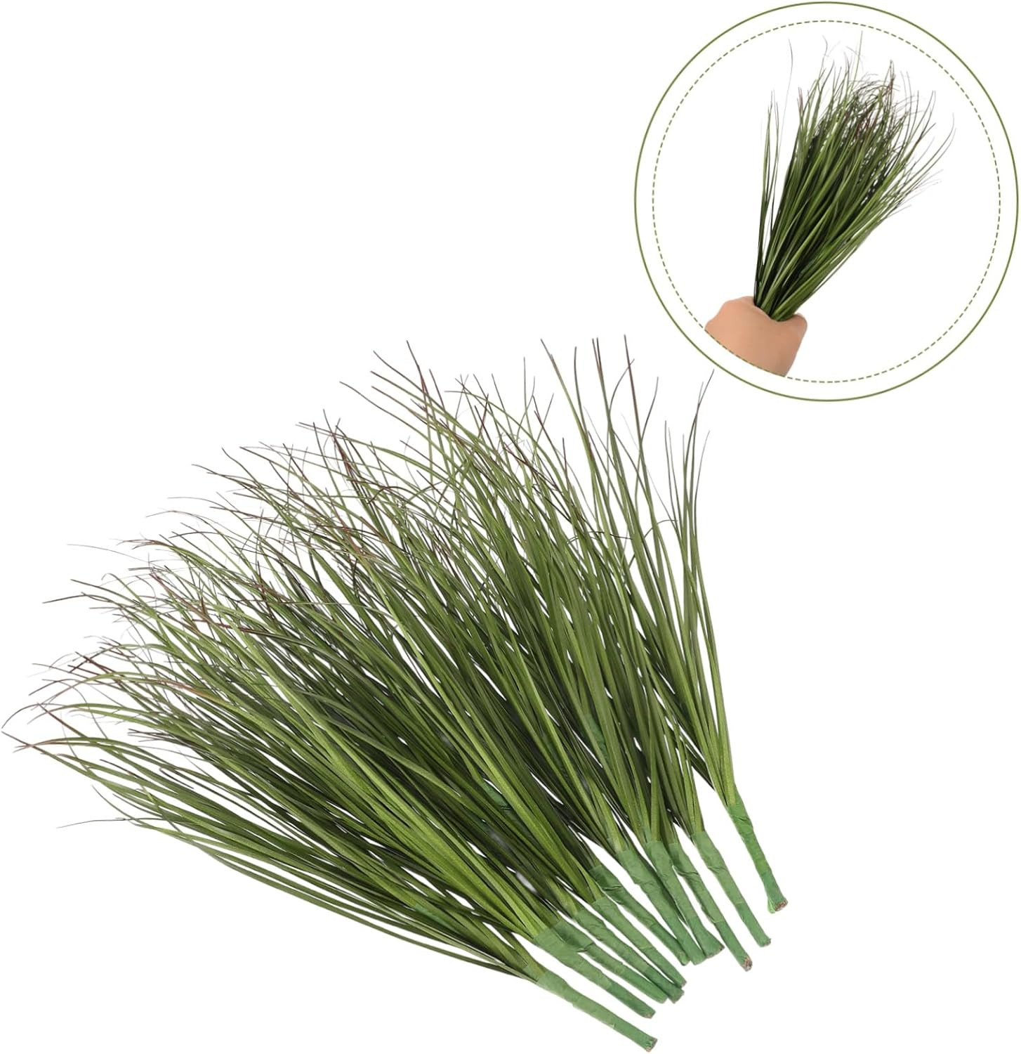 12Pcs Artificial Grass, 11.79In Fake Grass Artificial Shrub Plants, Tall Plants