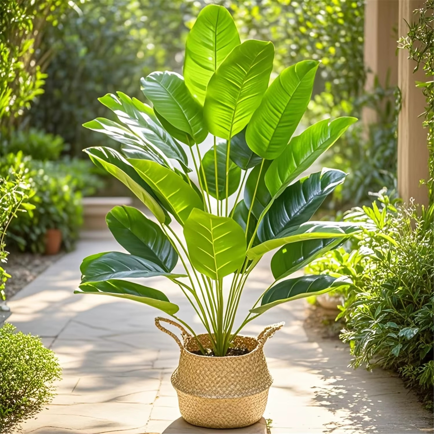 24 Leaves Extra Large Realistic Artificial Palm Plant High-End Tropical Display