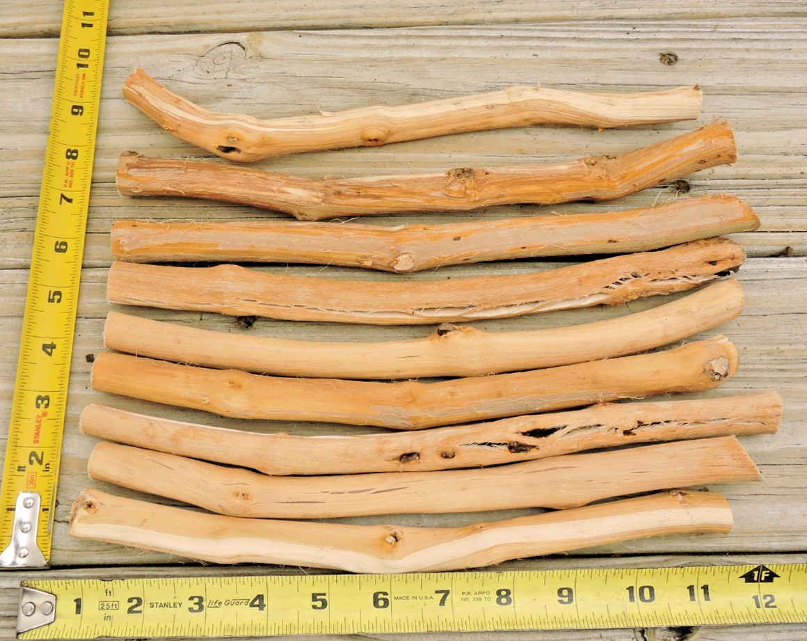 20 Grapevine Wood Stick Section 1/2~5/8″D 11~12″L Driftwood Decor Crafts