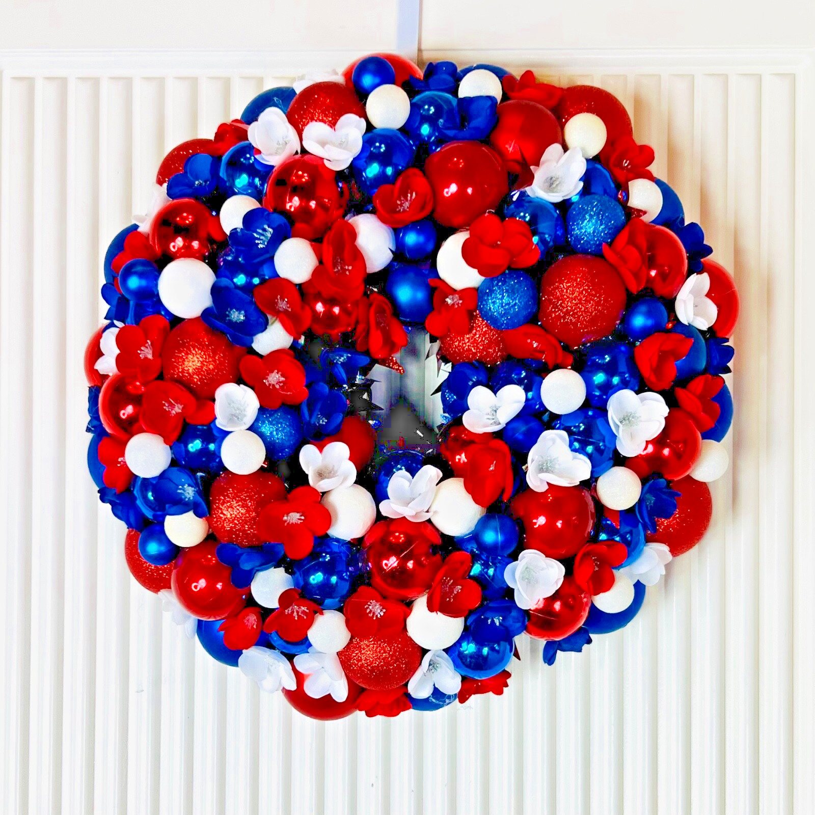 Patriotic Wreath Everyday American Flag Wreath Red White Blue Wreath 4th of July