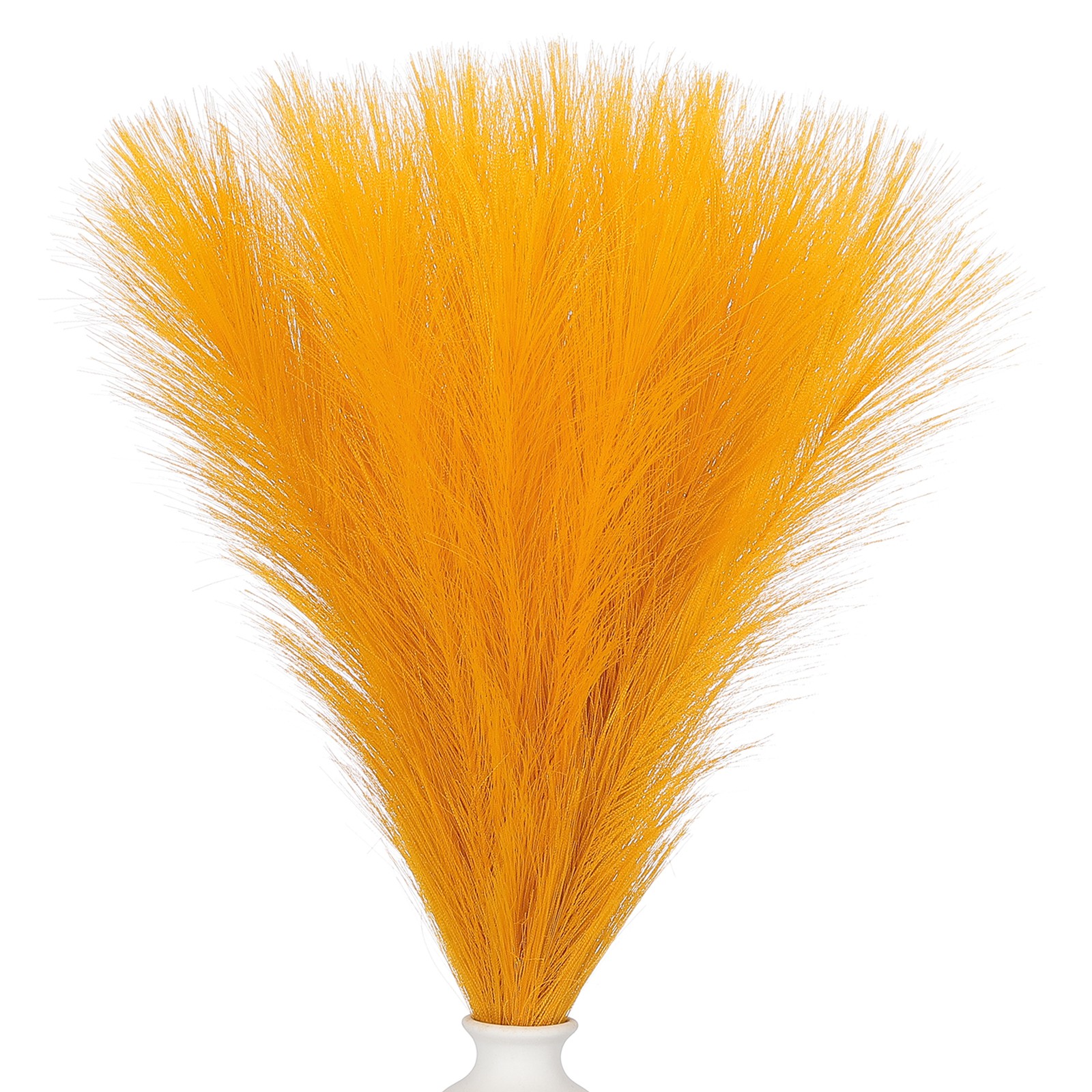 24in Pampas Grass Decor, 50pcs Artificial Pampas Grass Bulk, Orange
