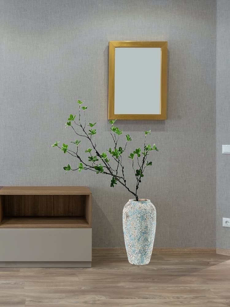 43″ Artificial Eucalyptus Branches Ficus Twigs Fern Fake Tree Trunk Greenery …