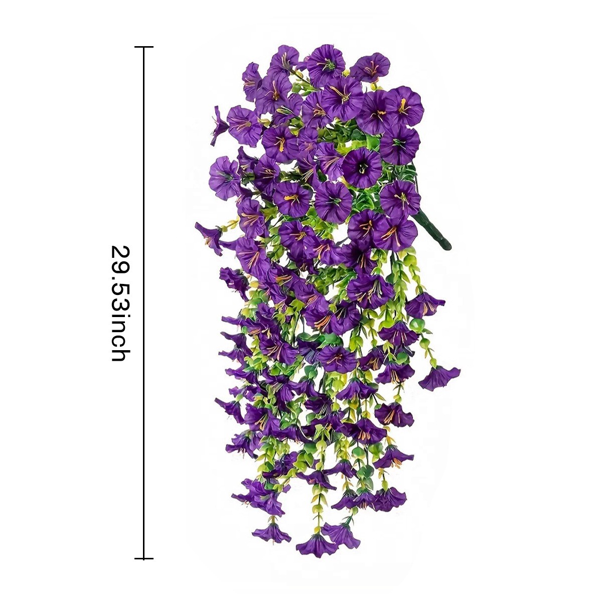 4x Artificial Fake Hanging Flower Vine Plant Wedding Garden Indoor Outdoor Decor