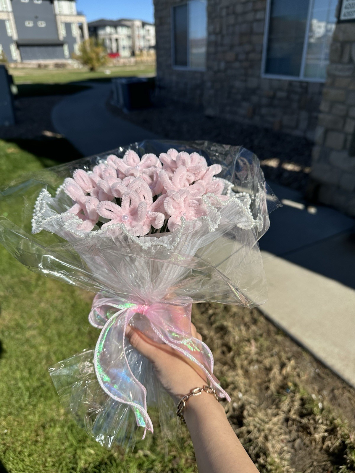 Baby Pink Velvet Flower #3