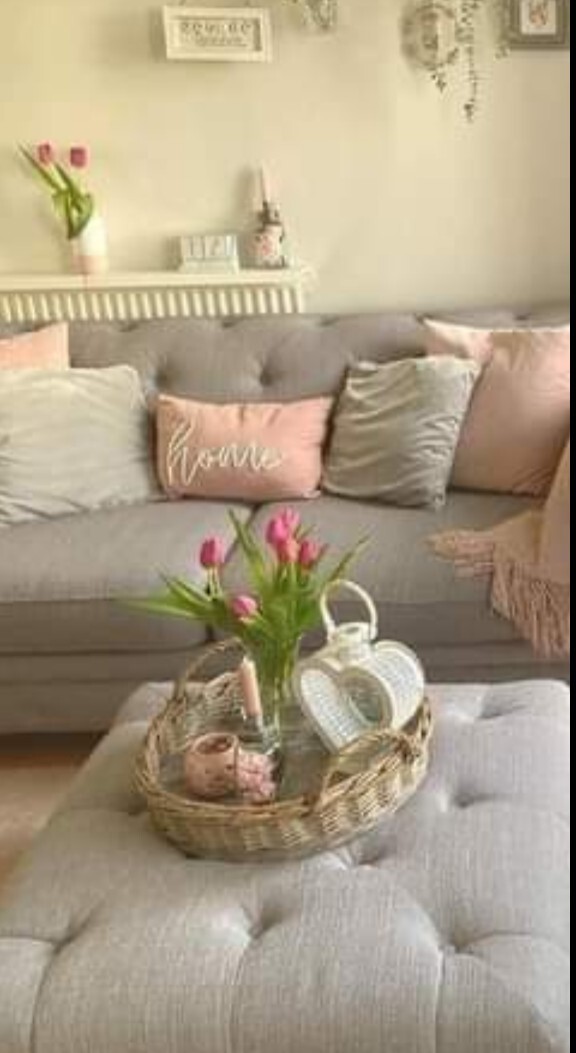 New! Spring Tulips Artificial Flower Bushes Decor Pink Crafts Wreath Vase Floral