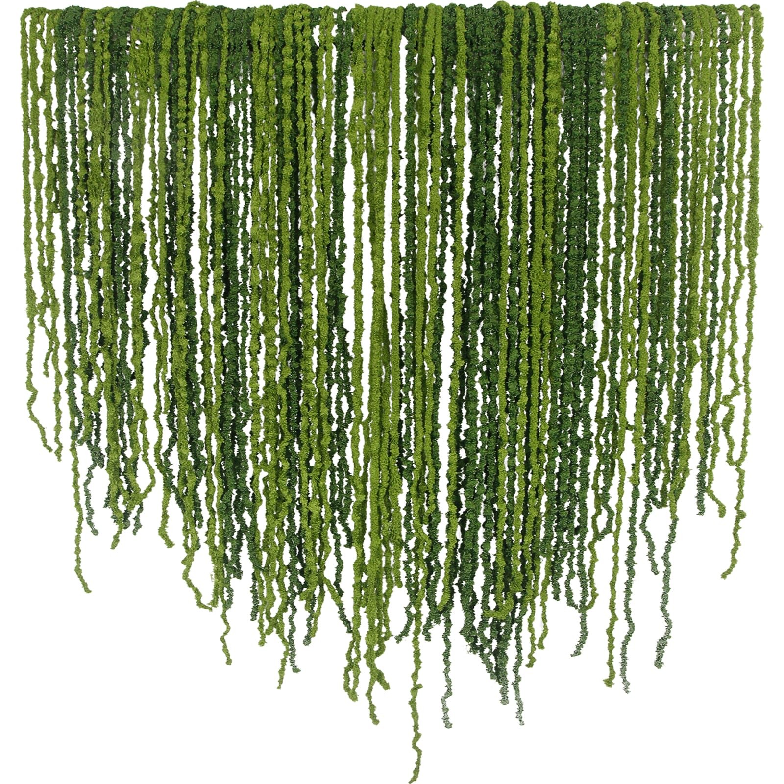 60 Pcs Hanging Moss Vines Faux Moss Garland for Decorating Artificial Amarant…