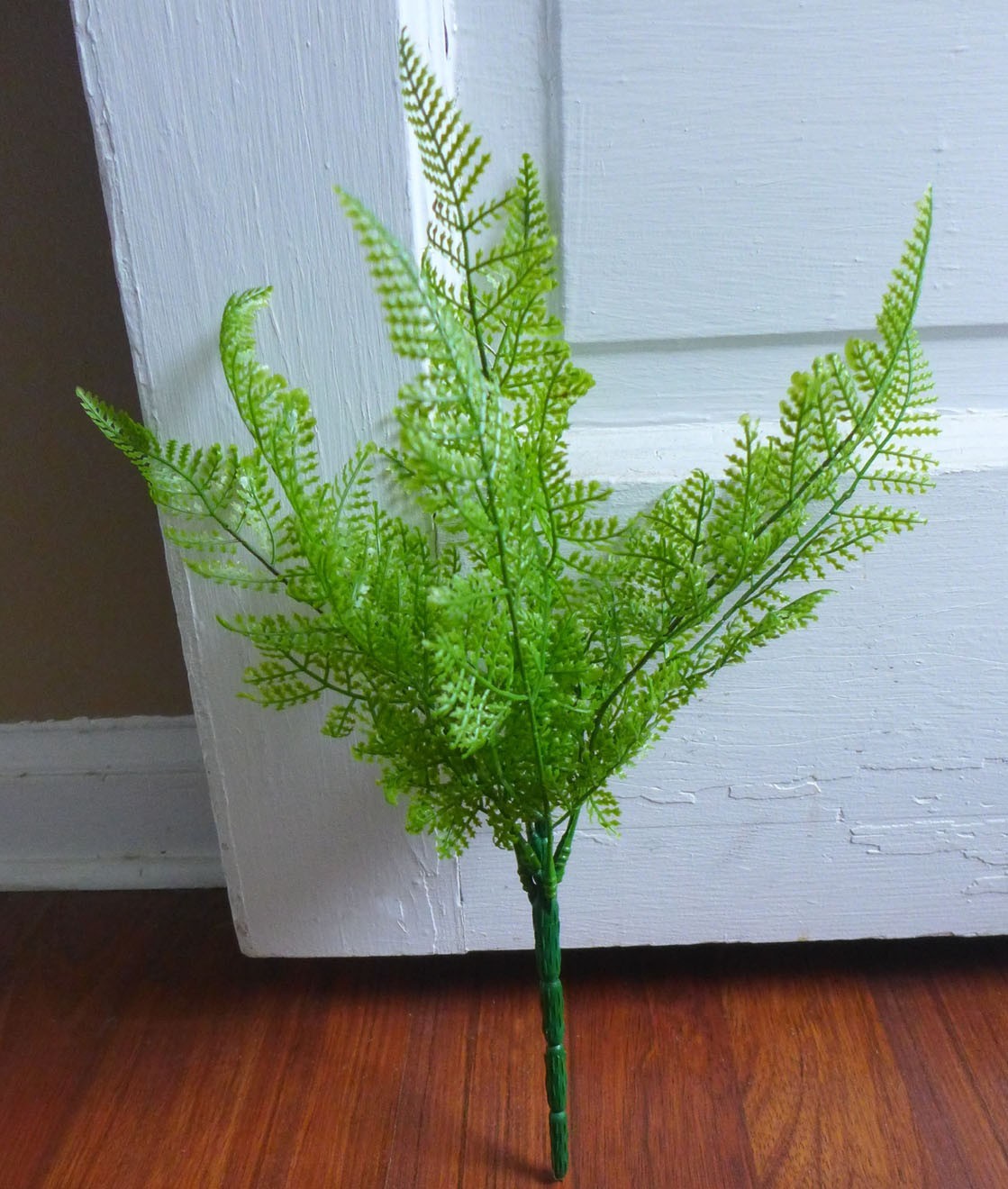 4 Pcs Artificial Plastic Plants 7 Leaves Boston Fern Grass