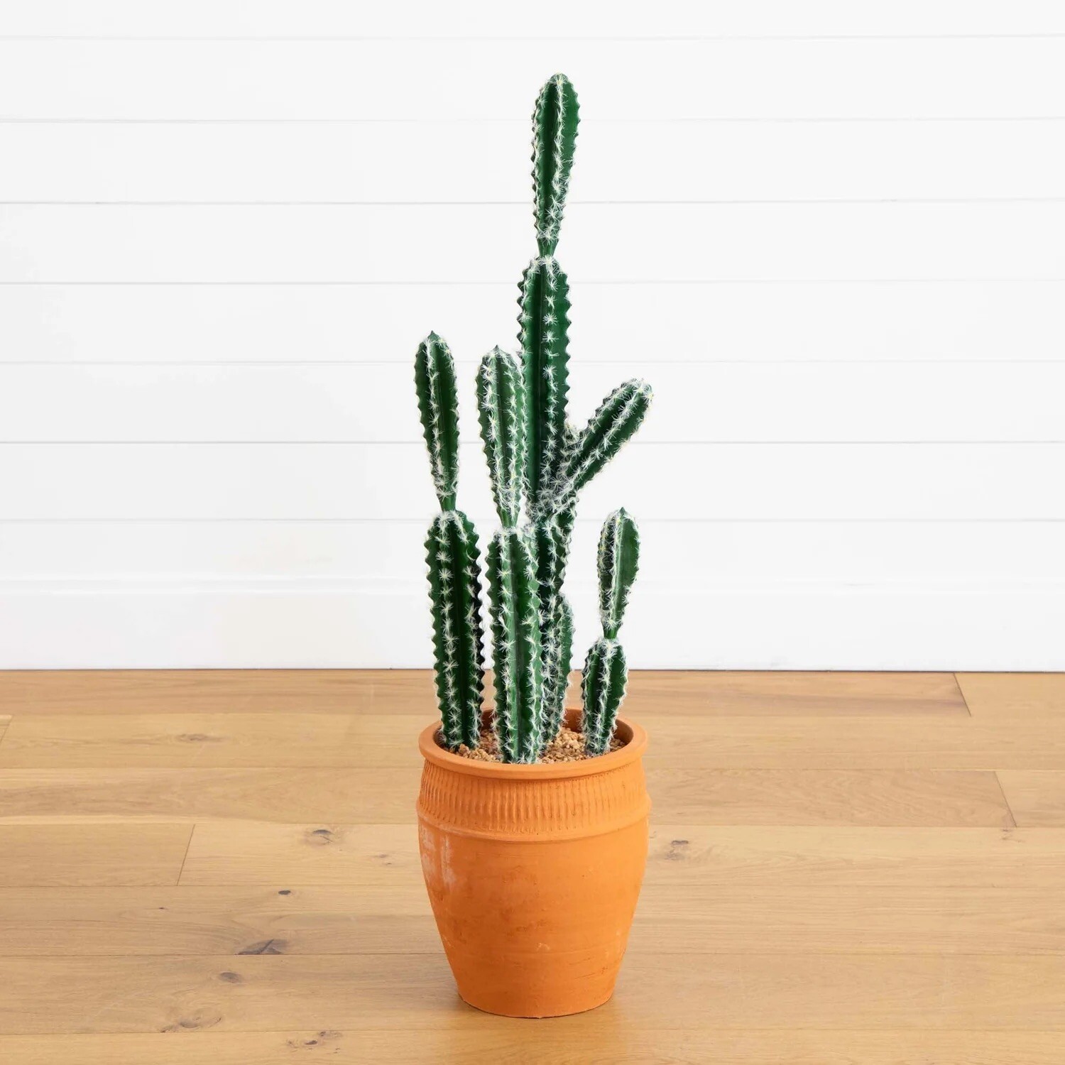 41” Artificial Cactus in Terracotta Planter Home Decor. Retail $134