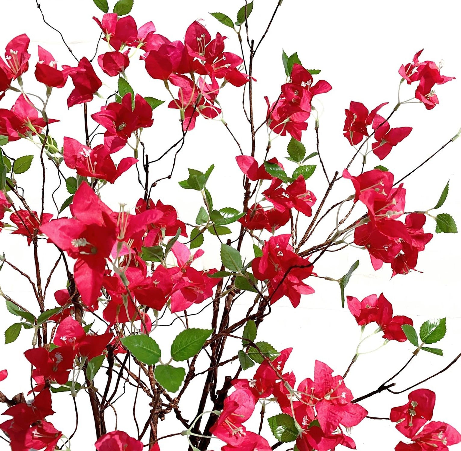 Artificial Bougainvillea Flower Branches Silk Bougainvillea Stems with Dried …