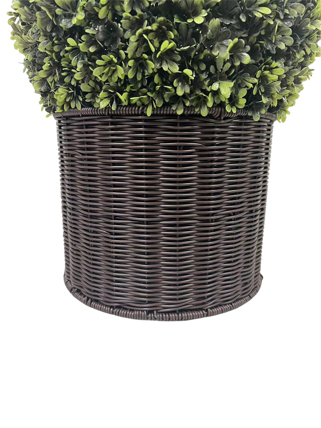 20 inch Artificial Faux Grass Spherical Ball Woven Pot Decoration Outdoor&Indoor