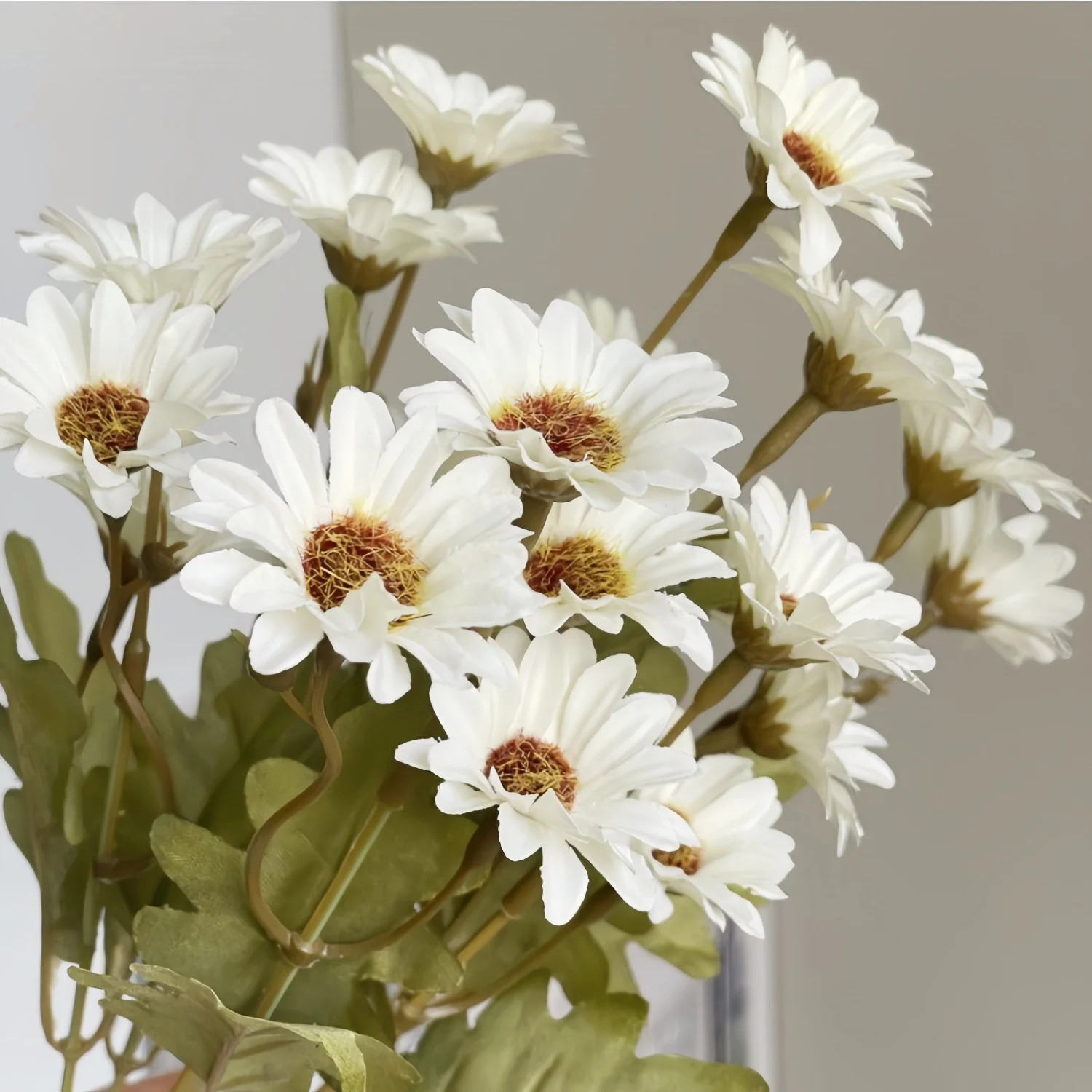 1/3PCS Artificial Silk Gerbera Daisy Flower Realistic Faux Decor for Home Garden