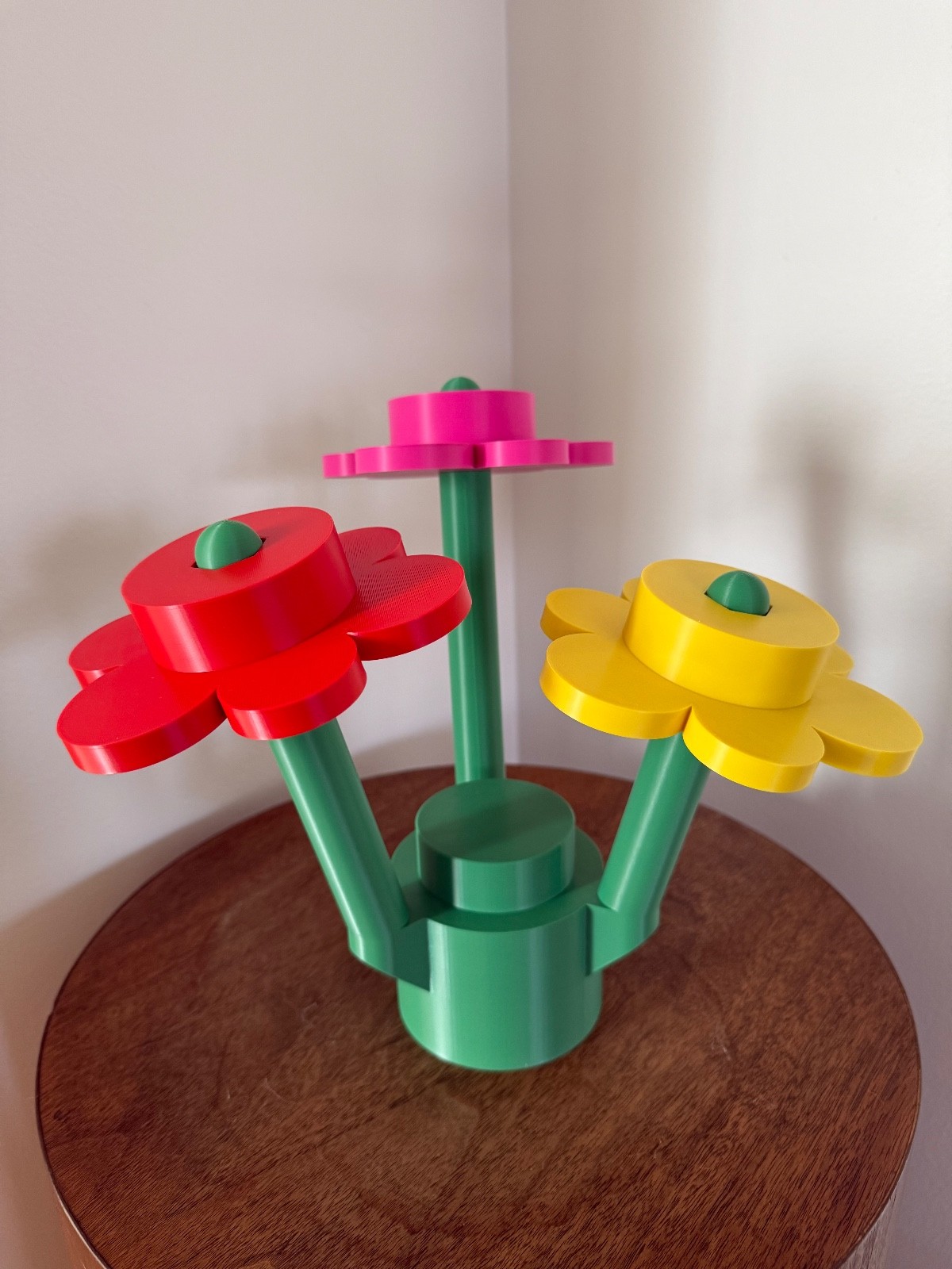 XL LEGO Flowers 3D Printed Decor Set – 10.25″ Tall Custom Colors