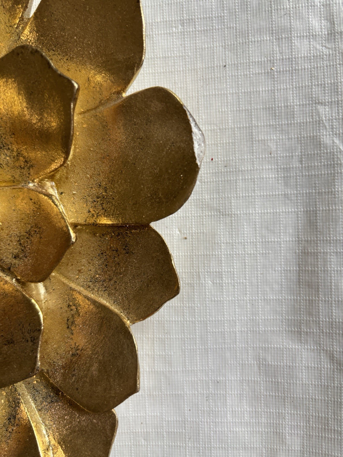 Boho Flower Wall Decor Gleaming Gold
