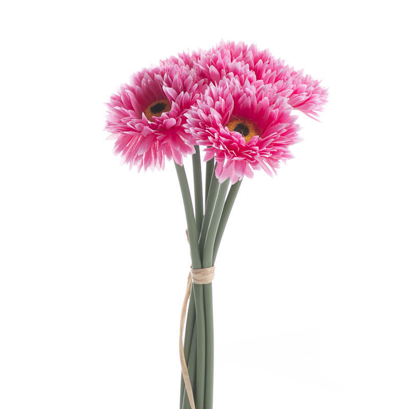 Set of 4 Hot Pink Artificial Aster Mum 10-1/2″ Floral Bundles