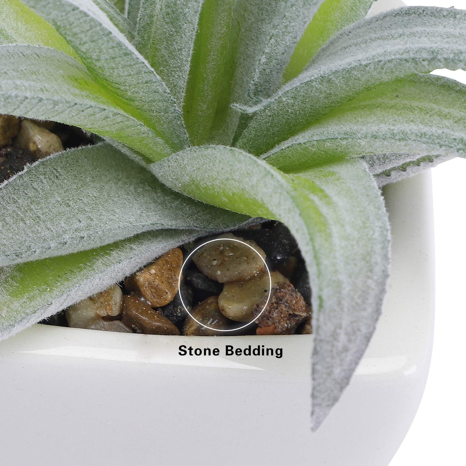 5pcs Artificial Succulent Plants, Small Fake Desk Plants Mini Succulents Indo…