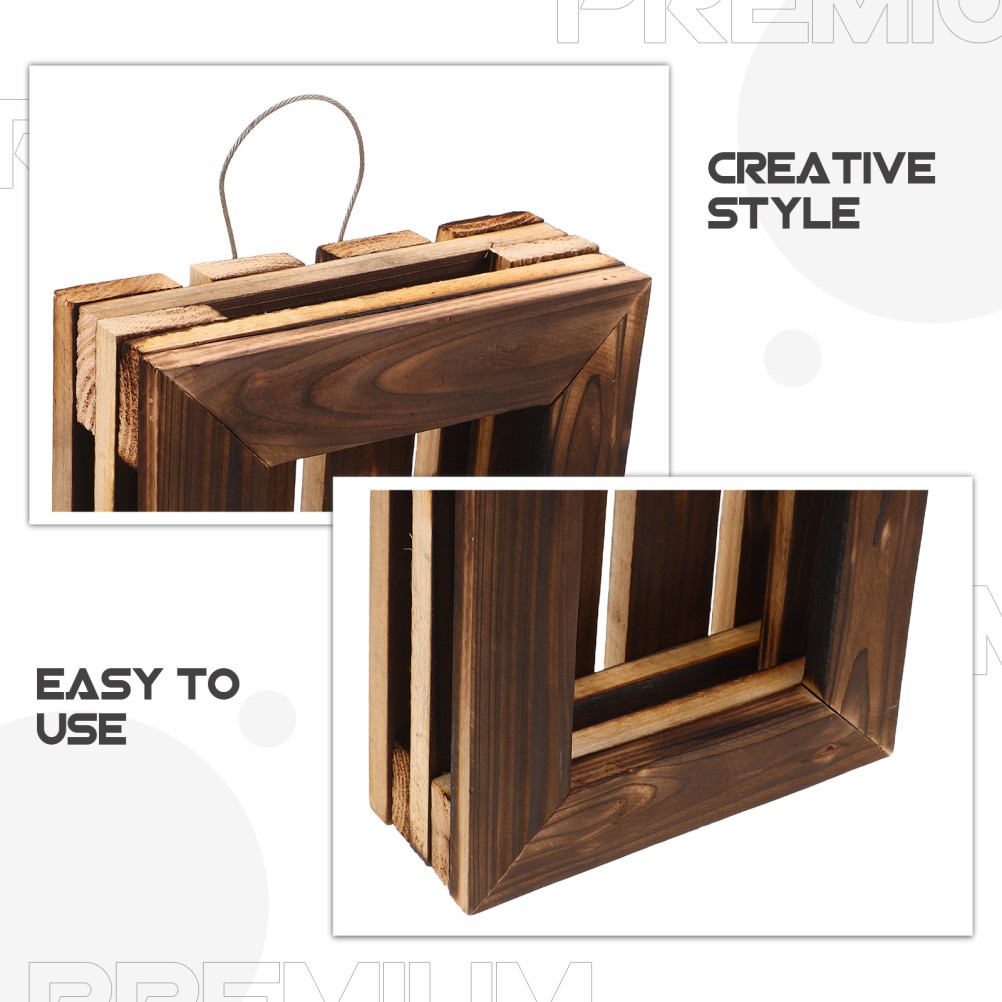 Hanging Planter for Staghorn Fern Wall Mounted Frame Mounting Kit